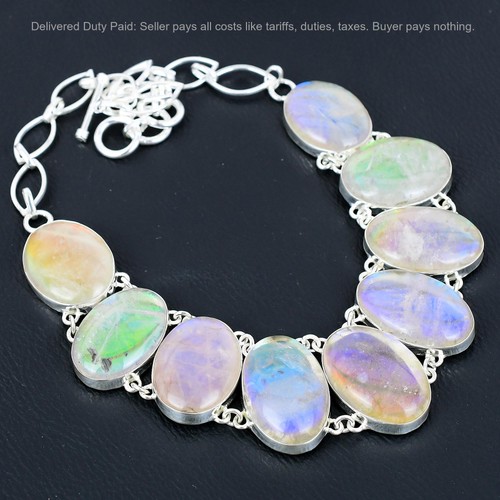 Collana ovale arcobaleno